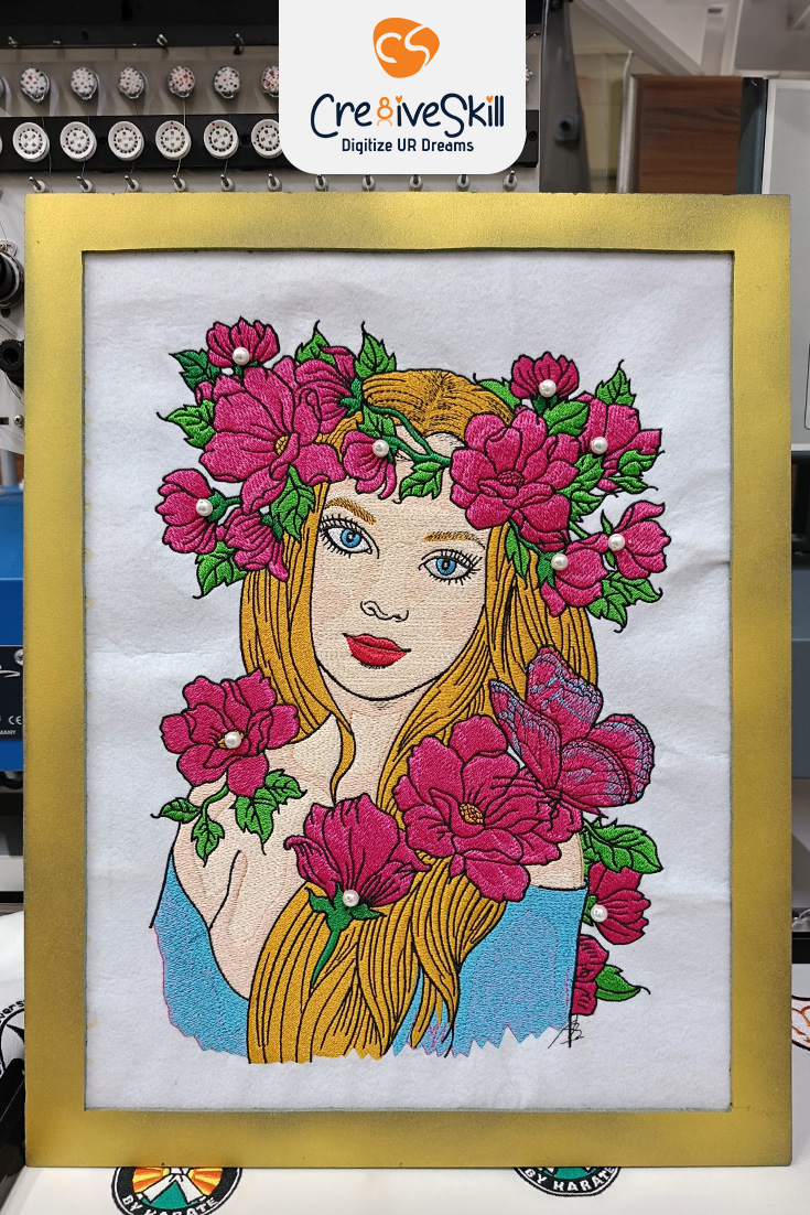 ការធ្វើឌីជីថលប៉ាក់ Floral Girl Cre8iveskill ការធ្វើឌីជីថលប៉ាក់ Floral Girl Cre8iveskill