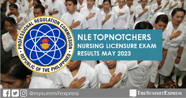 NLE RESULT: May 2023 Nursing board exam top 10 passers