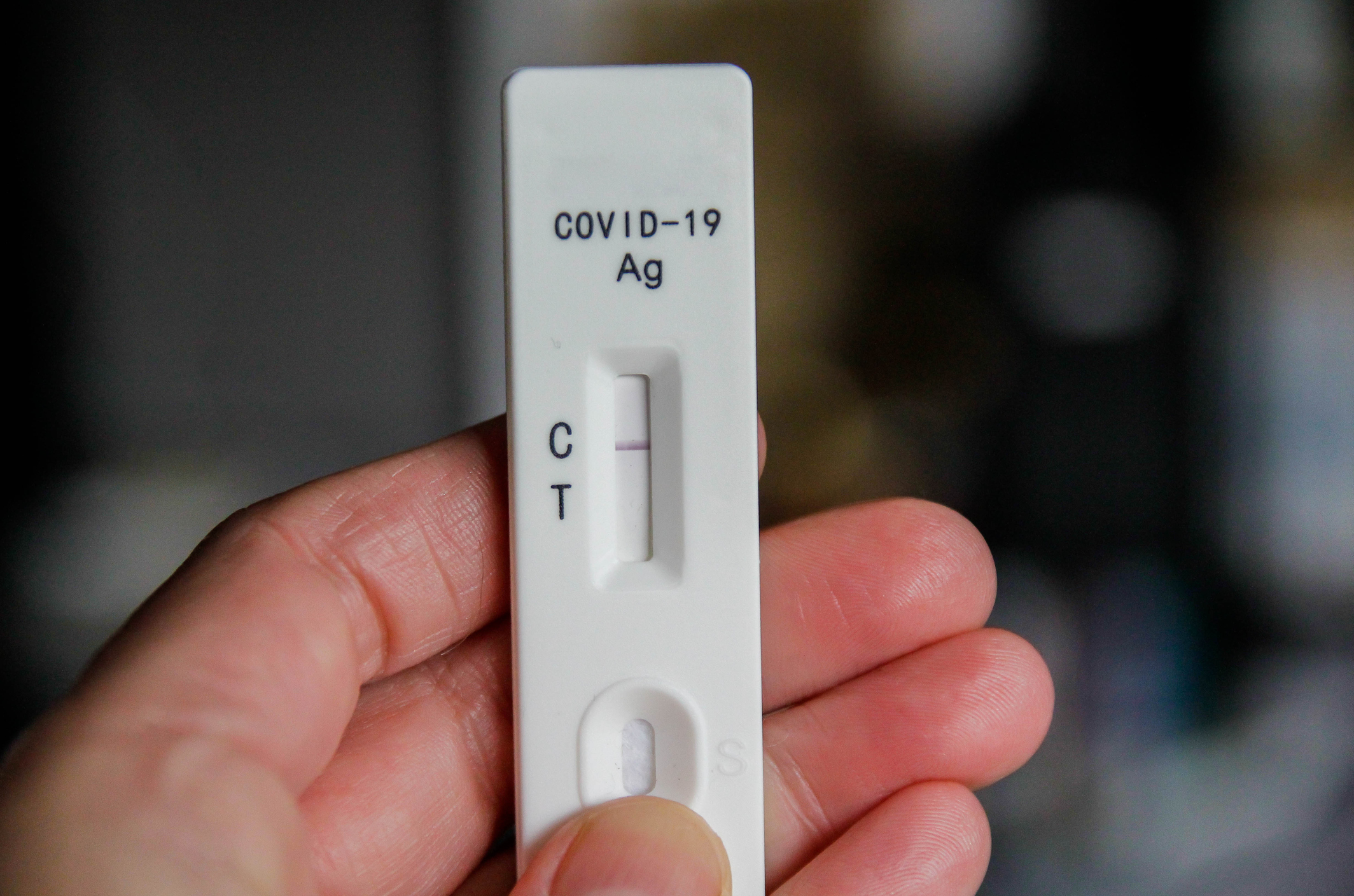 A negative COVID-19 antigen test