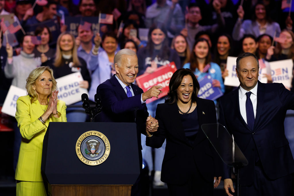 Joe Biden And Kamala Harris Hold Campaign Rally In Support Of Abortion Rights