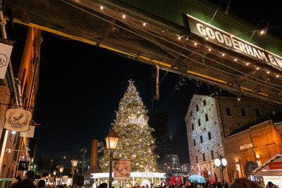 On November 16, the 2023 Distillery Winter Village officially launched with the lighting of the towering 56-foot-tall Holiday Tree, designed by Christian Dior Parfums. The tree is decorated with 1,200 dazzling white and gold decorative ornaments, radiant golden butterflies, and the renowned Dior star charms. It is estimated that more than 4,000 hours of dedicated craftsmanship have gone into designing the tree.

The Distillery Winter Village at The Distillery Historic District in Toronto runs until January 7, 2024 and has received global recognition as a top holiday market. For tickets and event details, visit www.thedistillerywintervillage.com. (CNW Group/The Distillery Historic District)