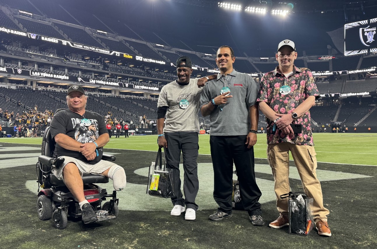 Credit One Bank Number One Fan Activation with U S Vets Las Vegas at Raiders Game Sept 2023