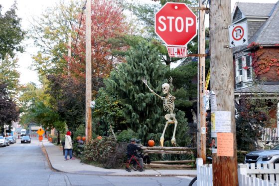 Decorated Halloween houses in San Francisco