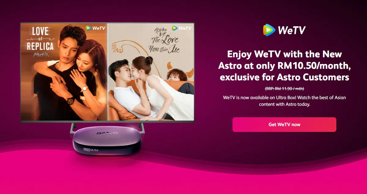 Astro Adds WeTV Ultra Box Service