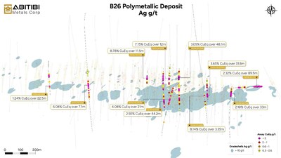 Rajah 3 – Pandangan Pelan Emas (CNW Group/Abitibi Metals Corp.)