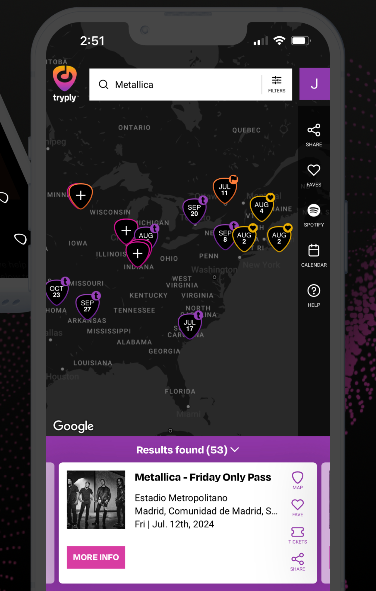 The Interactive Map find your next show share your event with friends and buy tickets The Interactive Map find your next show share your event with friends and buy tickets