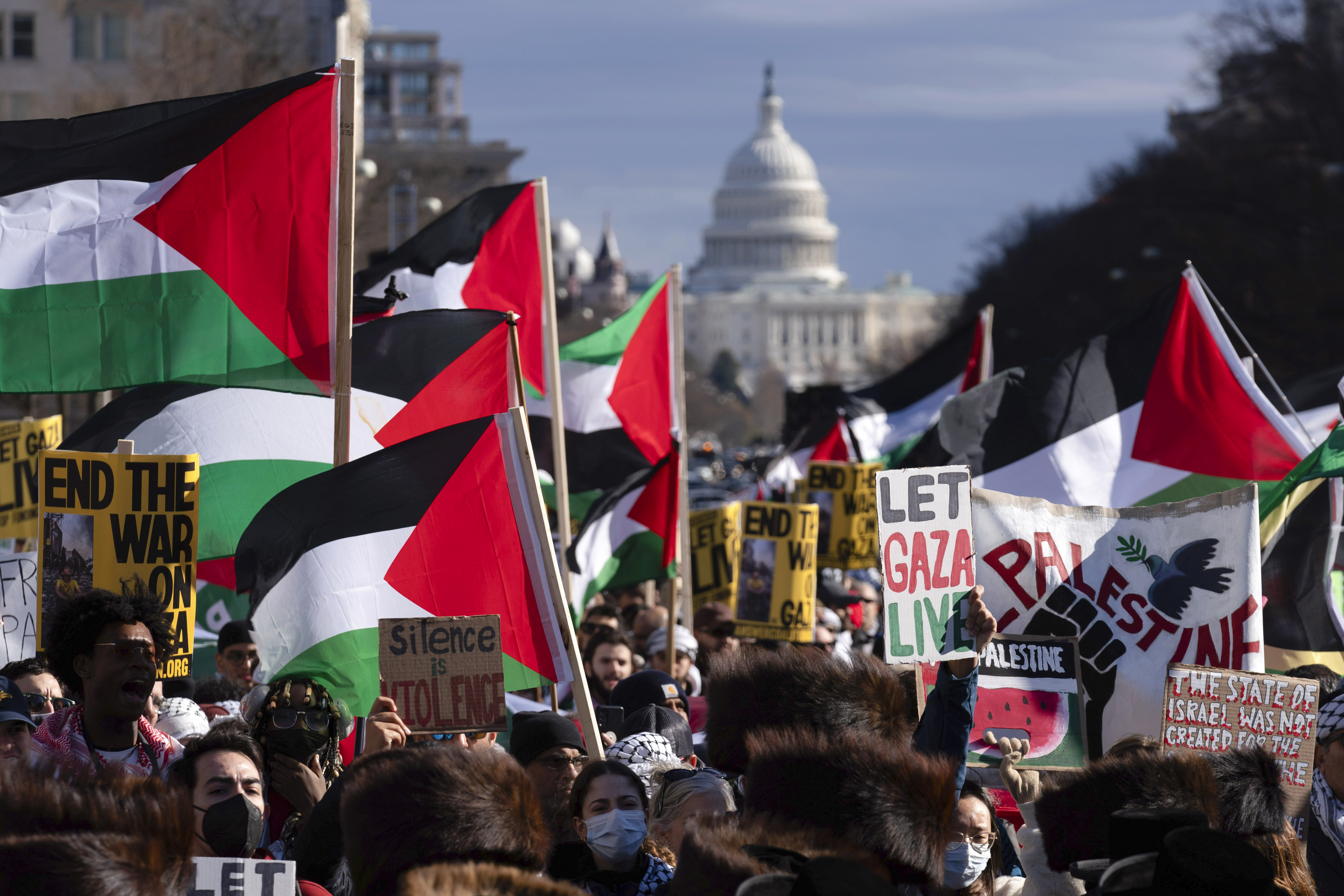 Cuộc biểu tình diễn ra tại Palestine