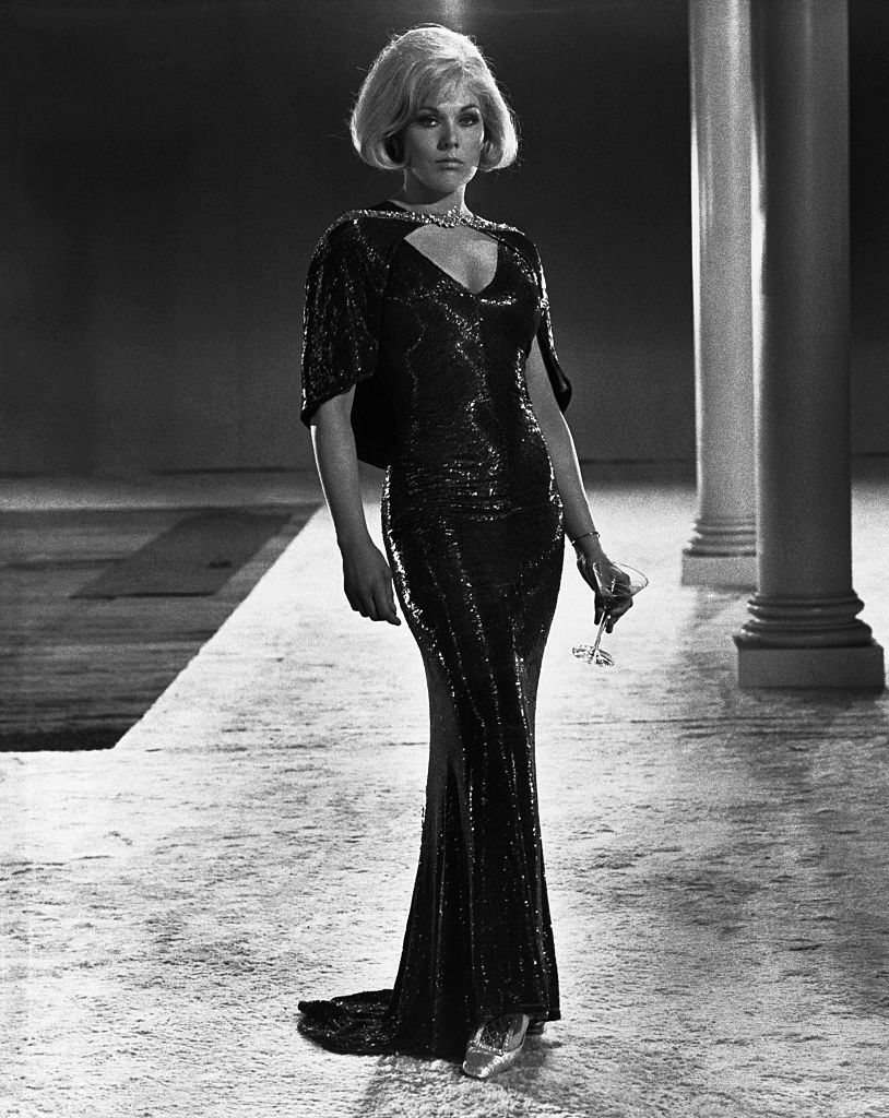 Kim Novak Wearing Slinky Gown