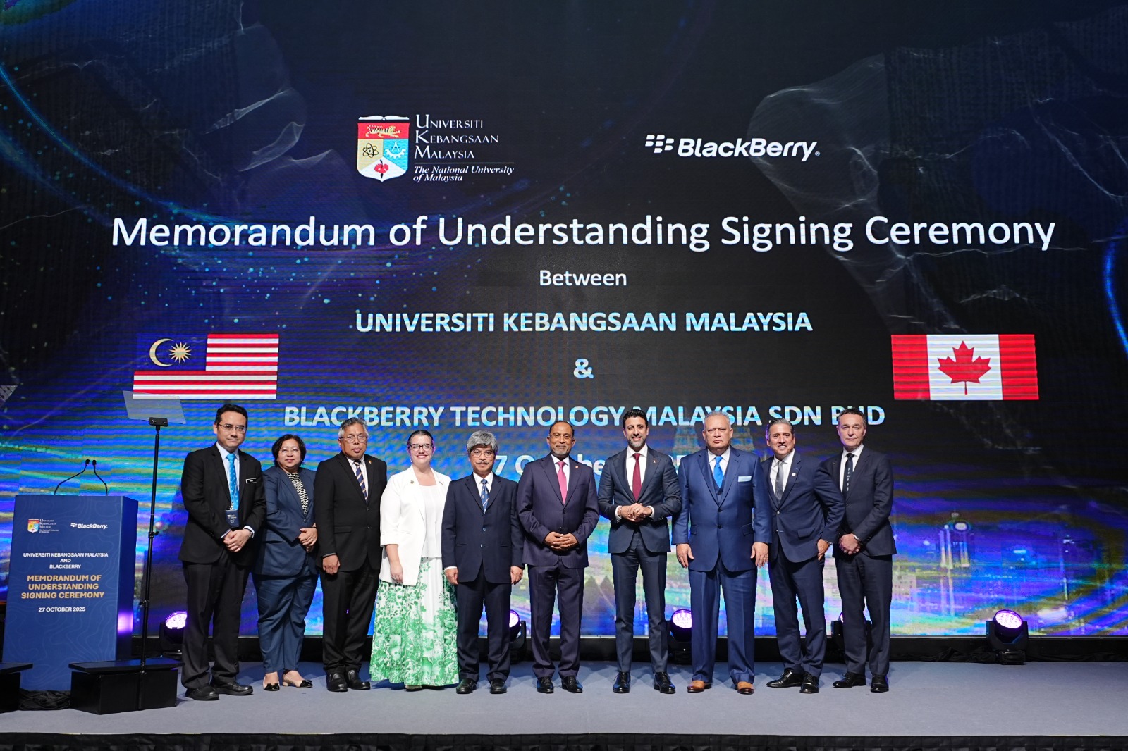 BlackBerry and Universiti Kebangsaan Malaysia Announce Strategic Partnership to Advance Malaysia’s Future Cyber-Defenders and Embedded Software Talent