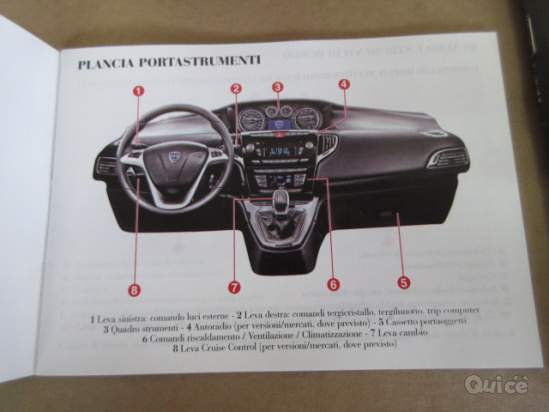 Libretto uso e manutenzione LANCIA YPSILON 2012 foto-1530458