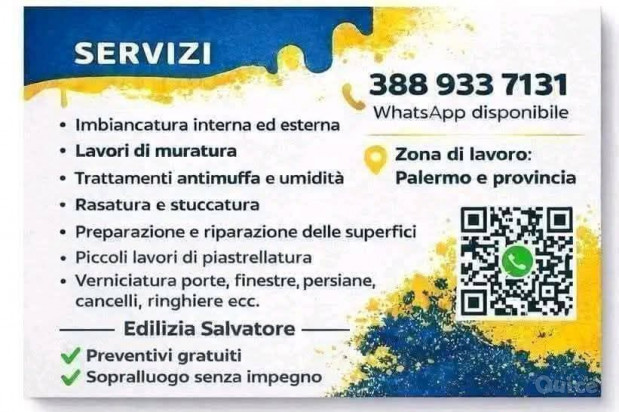 Imbianchino muratore indoratore edilizia Palermo  foto-273399