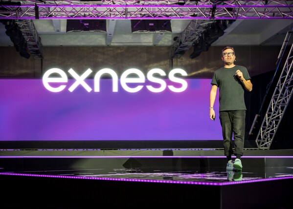 Exness CMO Alfonso Cardalda showcases new brand at 15 year anniversary event.