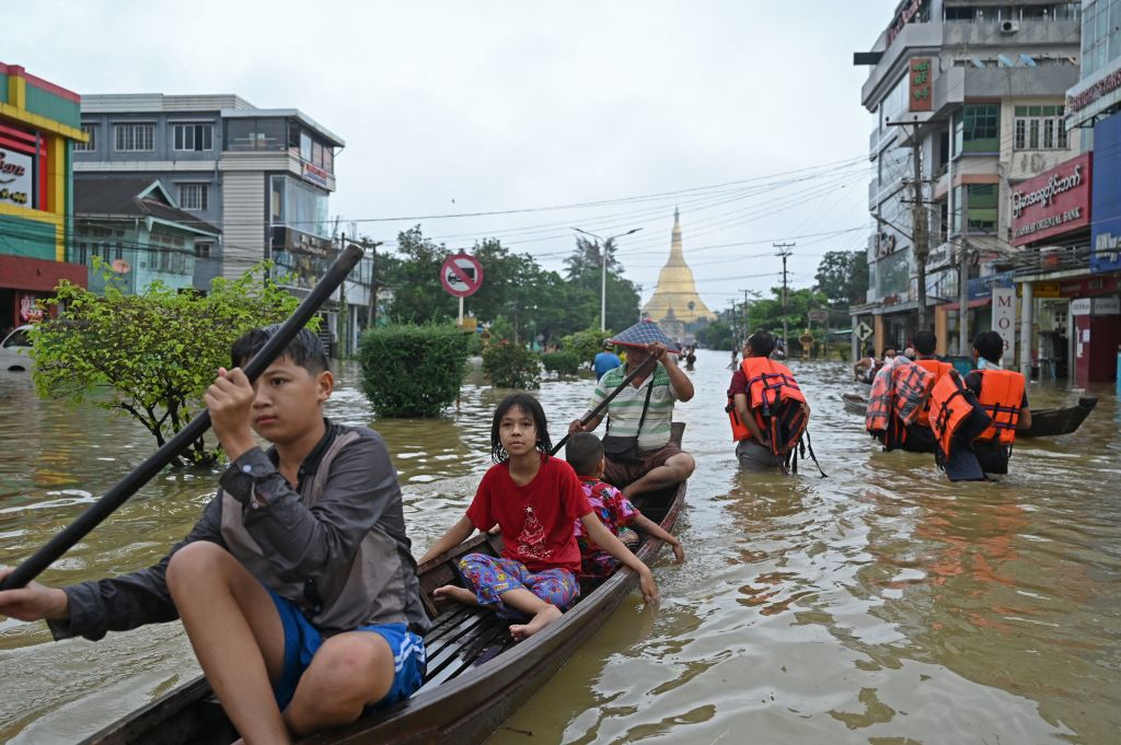 MYANMAR-WEATHER-FLOOD