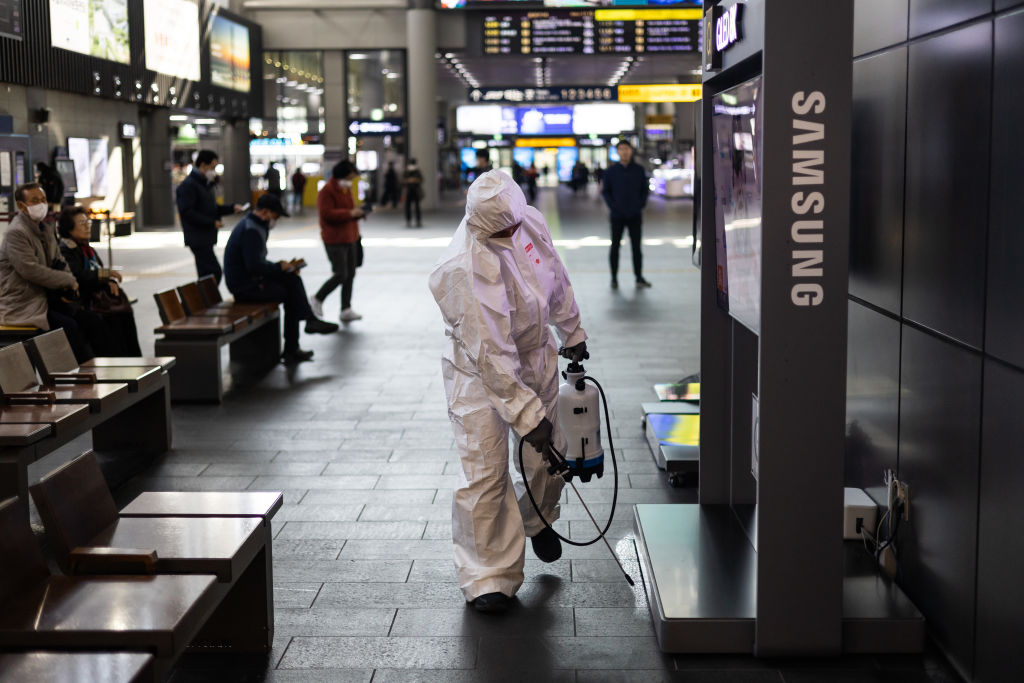 Train Disinfection in Seoul as Bedbug Anxiety Spreads