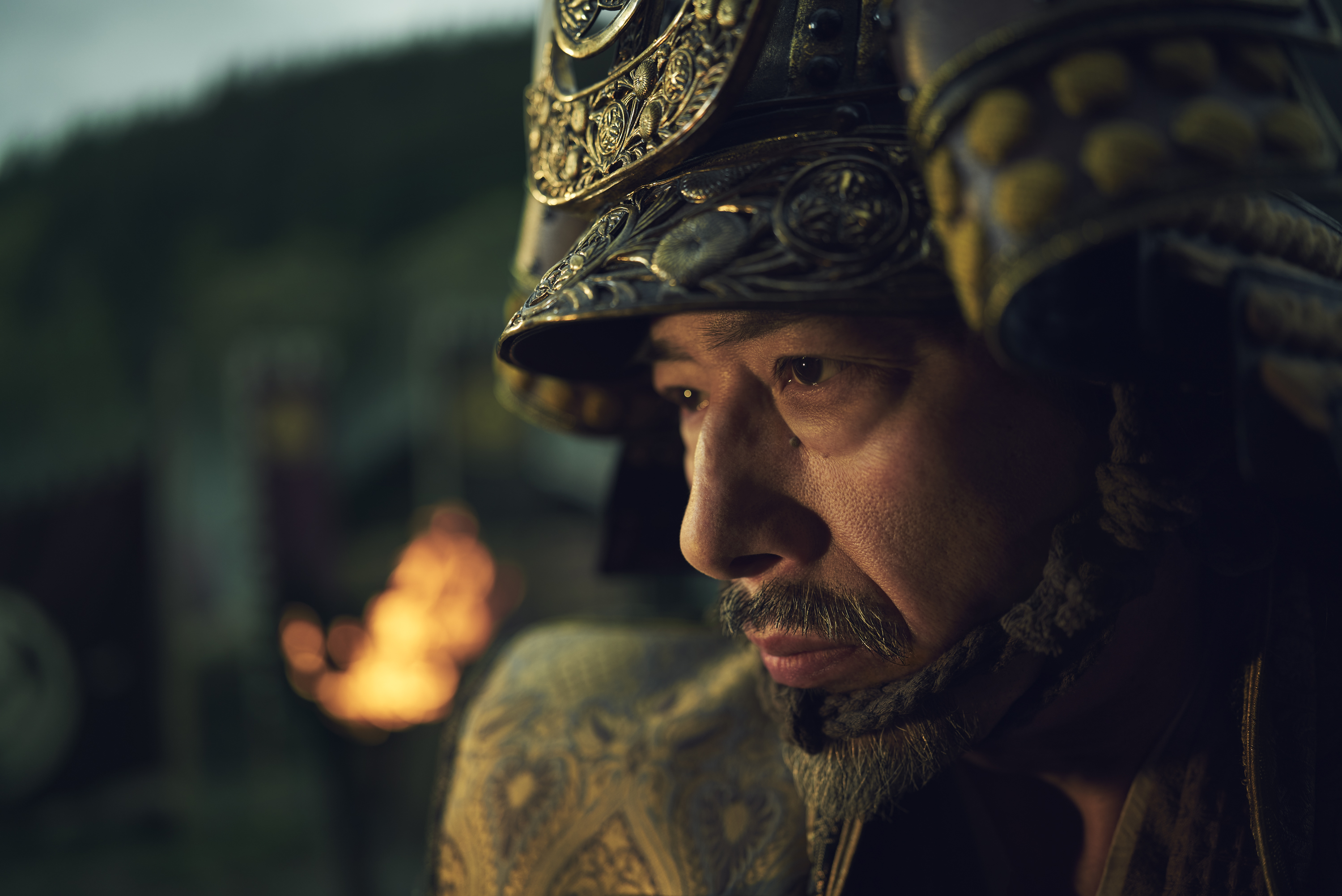 “SHŌGUN” --  Pictured: Hiroyuki Sanada as Yoshii Toranaga.  CR: Kurt Iswarienko/FX