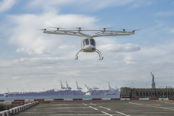 Volocopter 2X在曼哈顿下城飞行完成首次eVTOL飞行