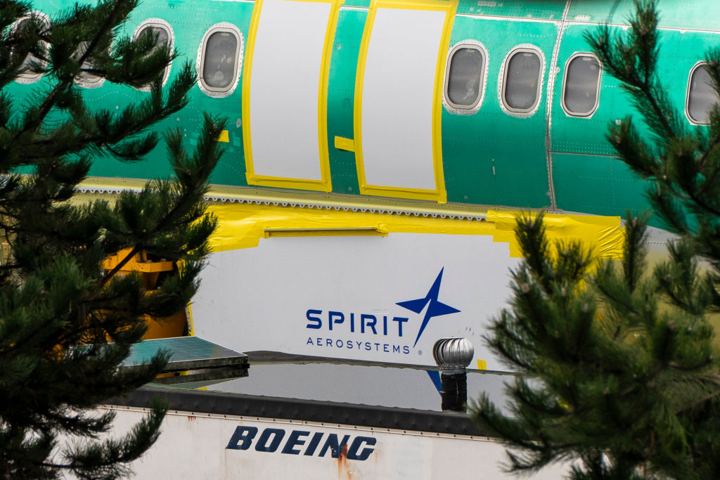 The Boeing Manufacturing Facility As Shares Slide