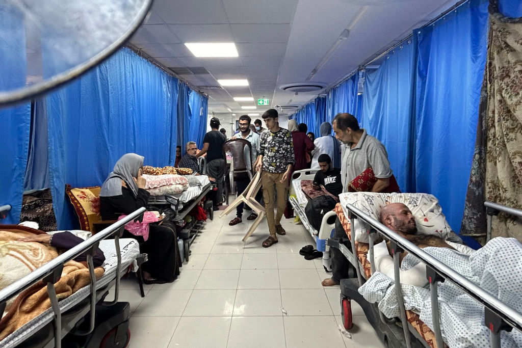 PALESTINIAN-ISRAEL-CONFLICT-HOSPITAL
