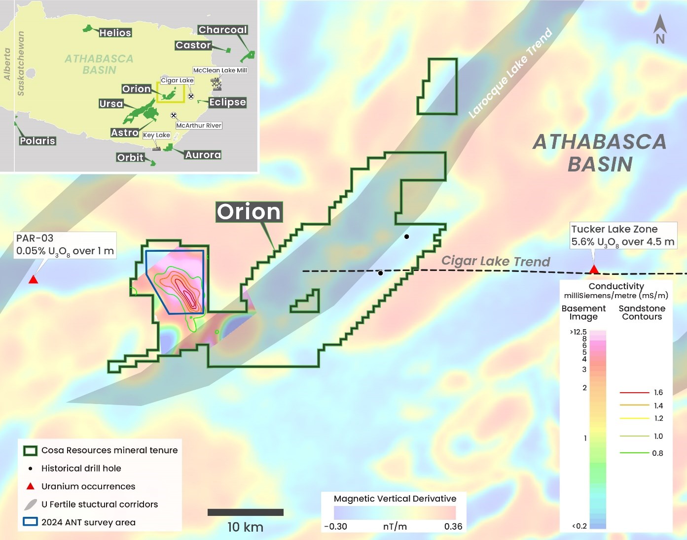 Ursa ANT Survey Areas Cosa Resources Announces Summer Exploration Plans for Athabasca Basin Uranium Projects