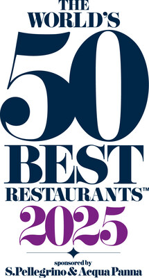 The World’s 50 Best Restaurants 2025 Logo (PRNewsfoto/50 Best)