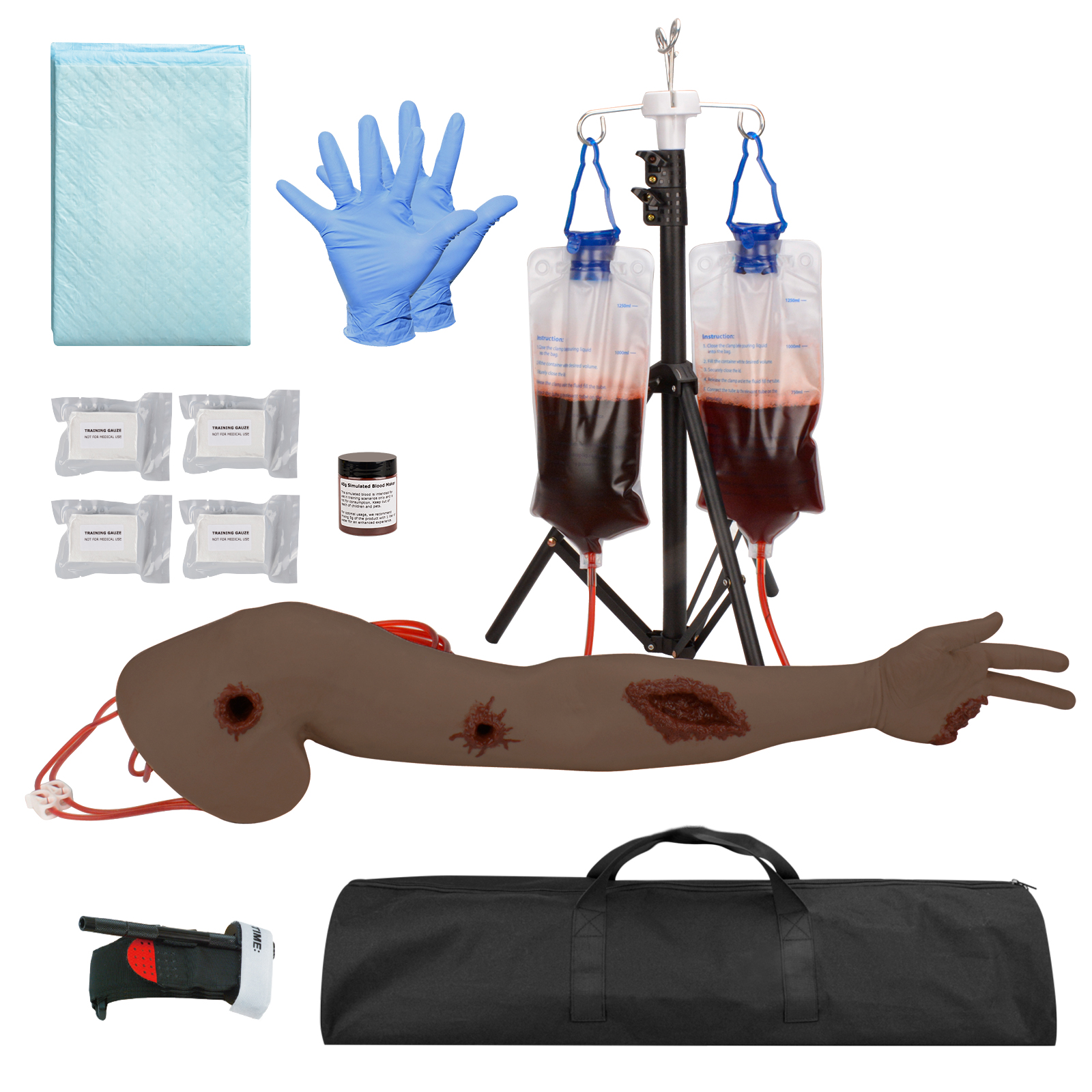 Multiple Wounds Haemorrhage Control Arm Trainer Dark