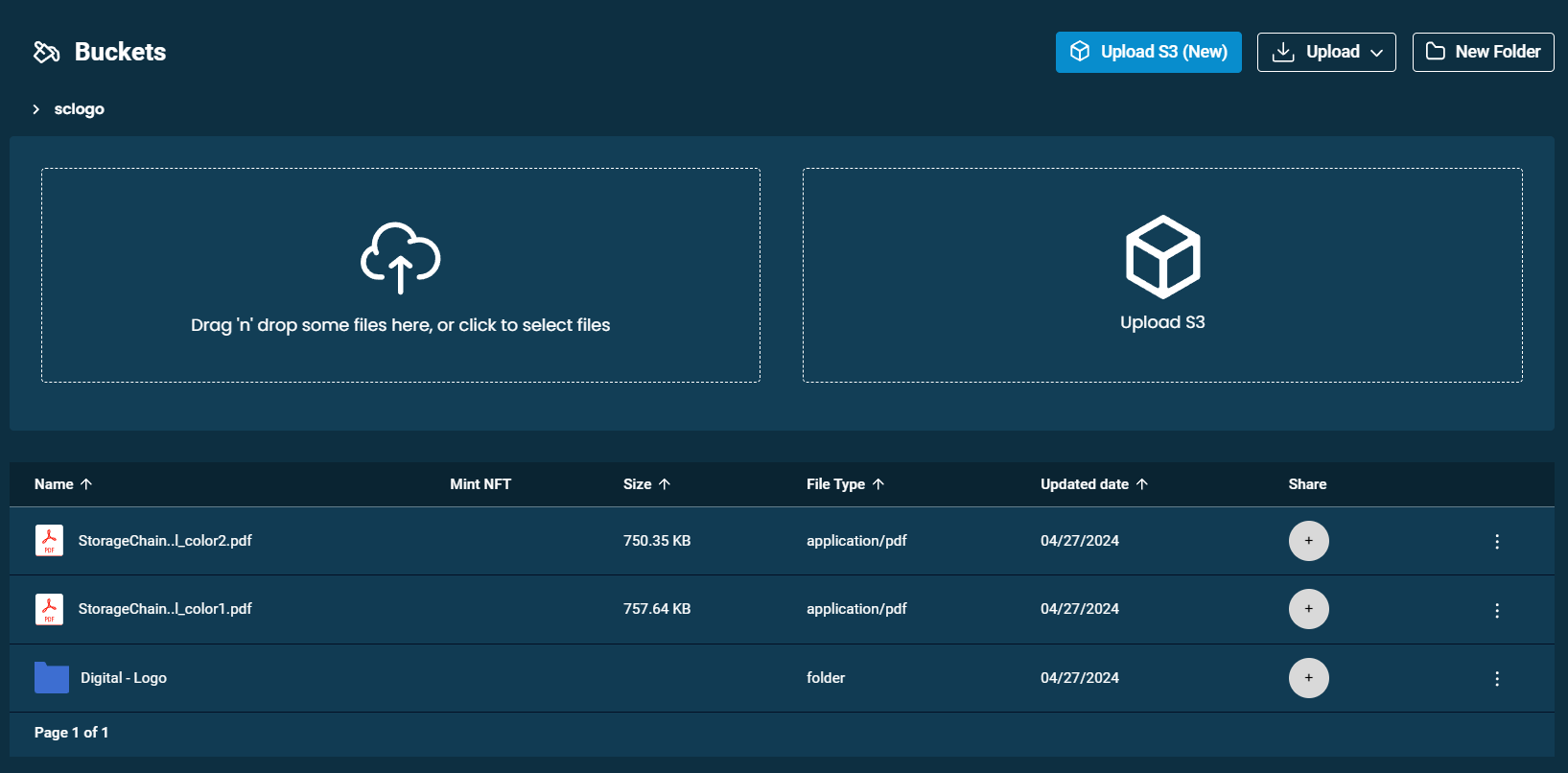 StorageChain offers an operative decentralized cloud with Web2 and Web3 elements blended