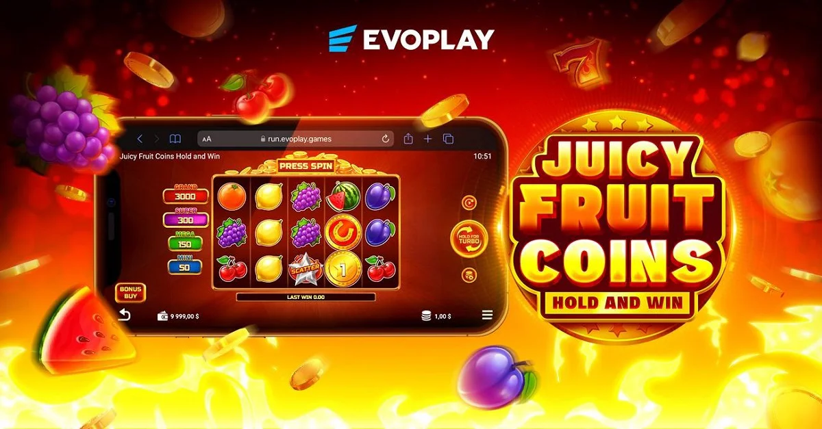 Evoplay Capitalizes on Retro Charm in Juicy Fruit Coins Hold and Win