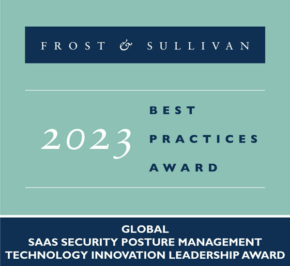 Adaptive Shield ได้รับการยอมรับจาก Frost & Sullivan ในฐานะผู้นํานวัตกรรมเทคโนโลยีในระดับโลก ปี 2023 ในด้านการจัดการความปลอดภัยของแอปพลิเคชัน SaaS