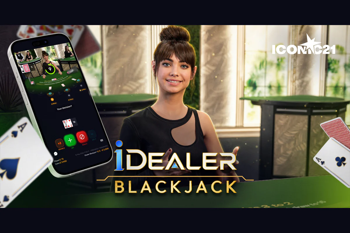 A ICONIC21 เปิดตัว iDealer Blackjack ให้บริการ Blackjack ด้วย AI สำหรับโต๊ะ RNG