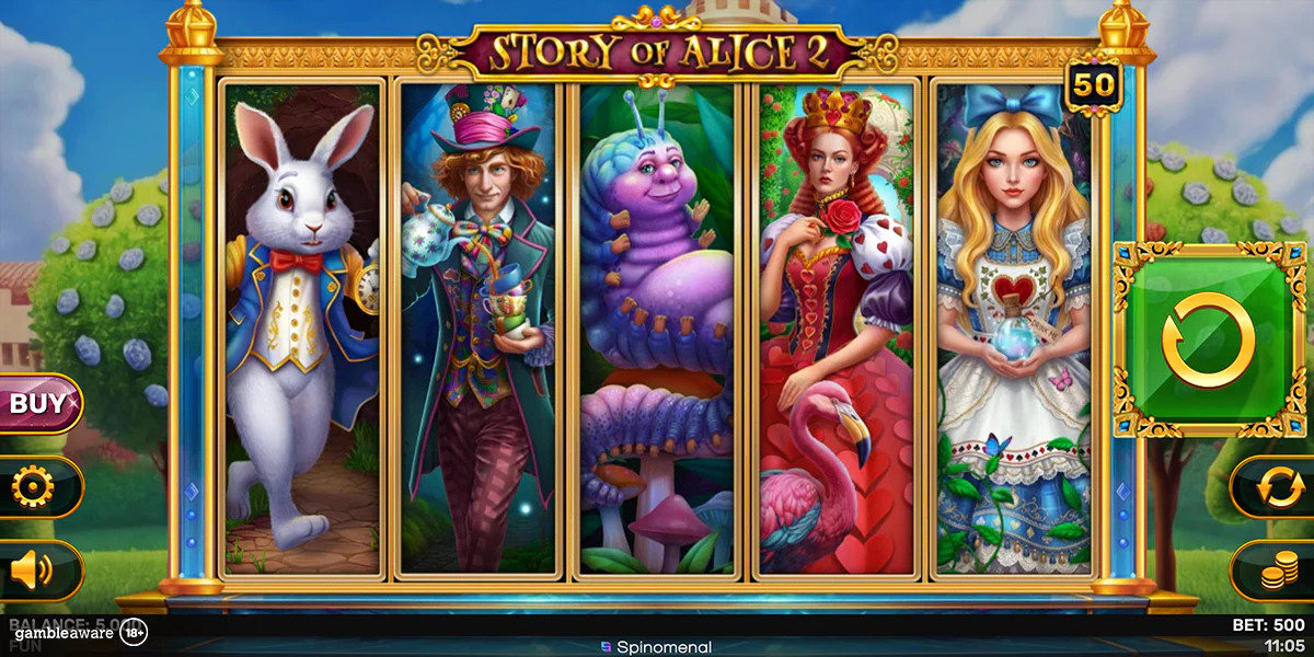 สปิโนเมนอลเปิดตัว Story of Alice 2: เกมสล็อตวันเดอร์แลนด์พร้อมฟีเจอร์ฟรีสปินที่ไม่เหมือนใคร