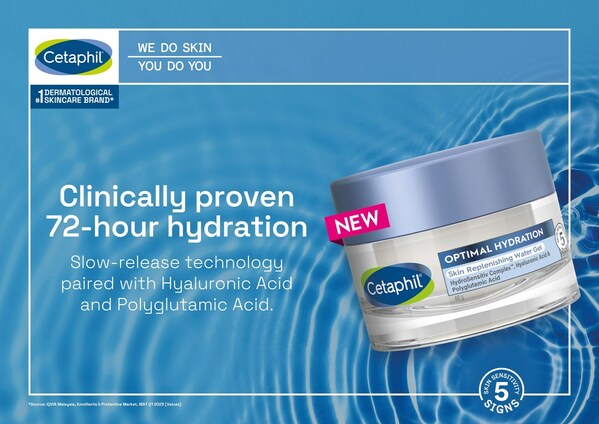 Break the cycle of dehydration and skin sensitivity with the NEW Cetaphil® Optimal Hydration Skin Replenishing Water Gel