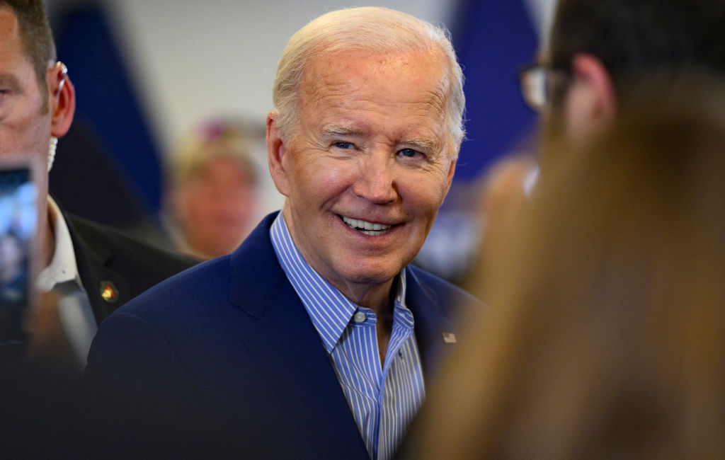 President Biden Speaks At The United Steel Workers Headquarters In Pittsburgh, Pennslyvania