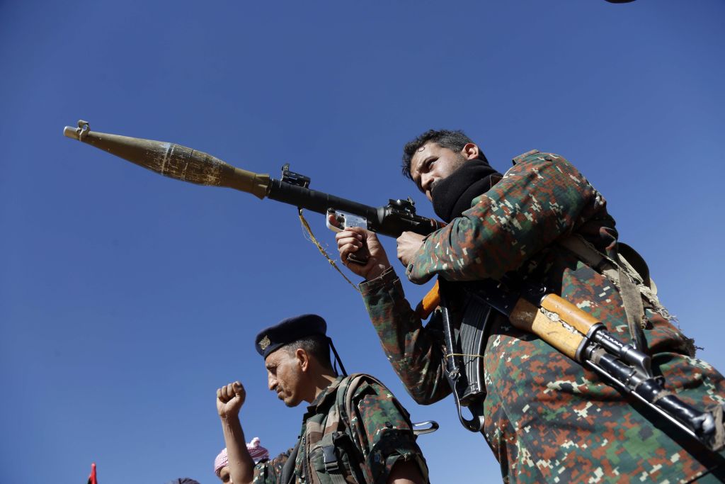 Protest against US attacks on Houthis in Yemen