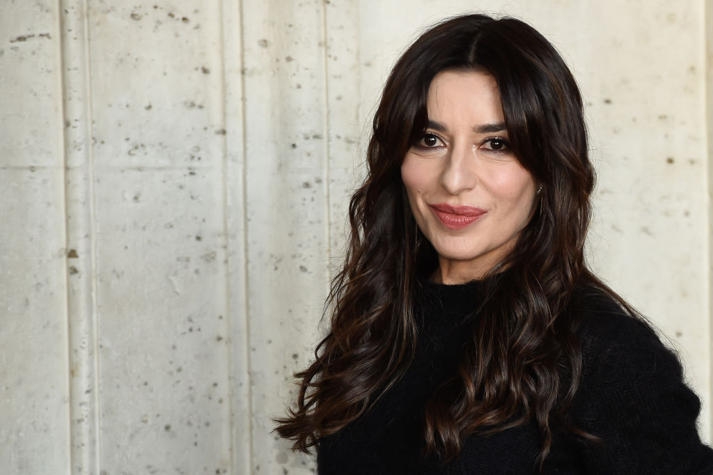 Italian actress Sabrina Impacciatore, in Ferretti clothes, during the photocall for the presentation of the film <i>7 donne e un mistero</i> in Rome, Italy, onDec. 15, 2021.