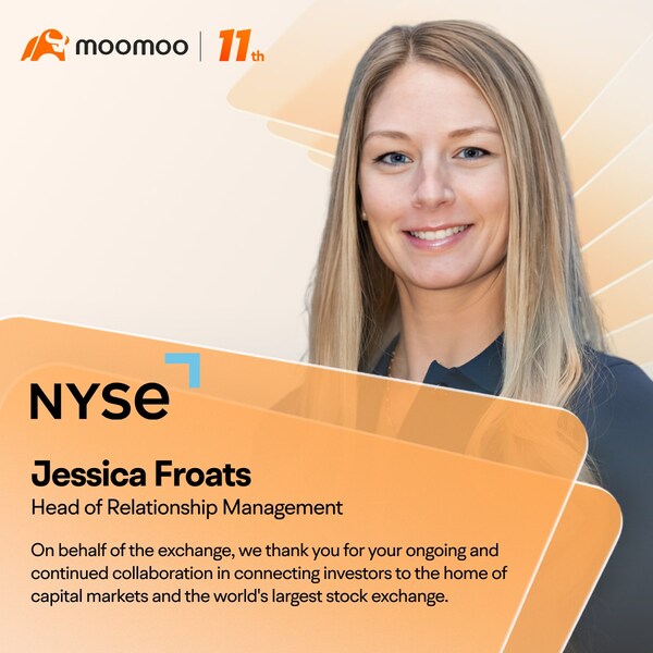 "On behalf of the exchange, we thank you for your ongoing and continued collaboration in connecting investors to the home of capital markets and the world's largest stock exchange. We wish you all the best." Jessica Froats, Head of Relationship Management at NYSE