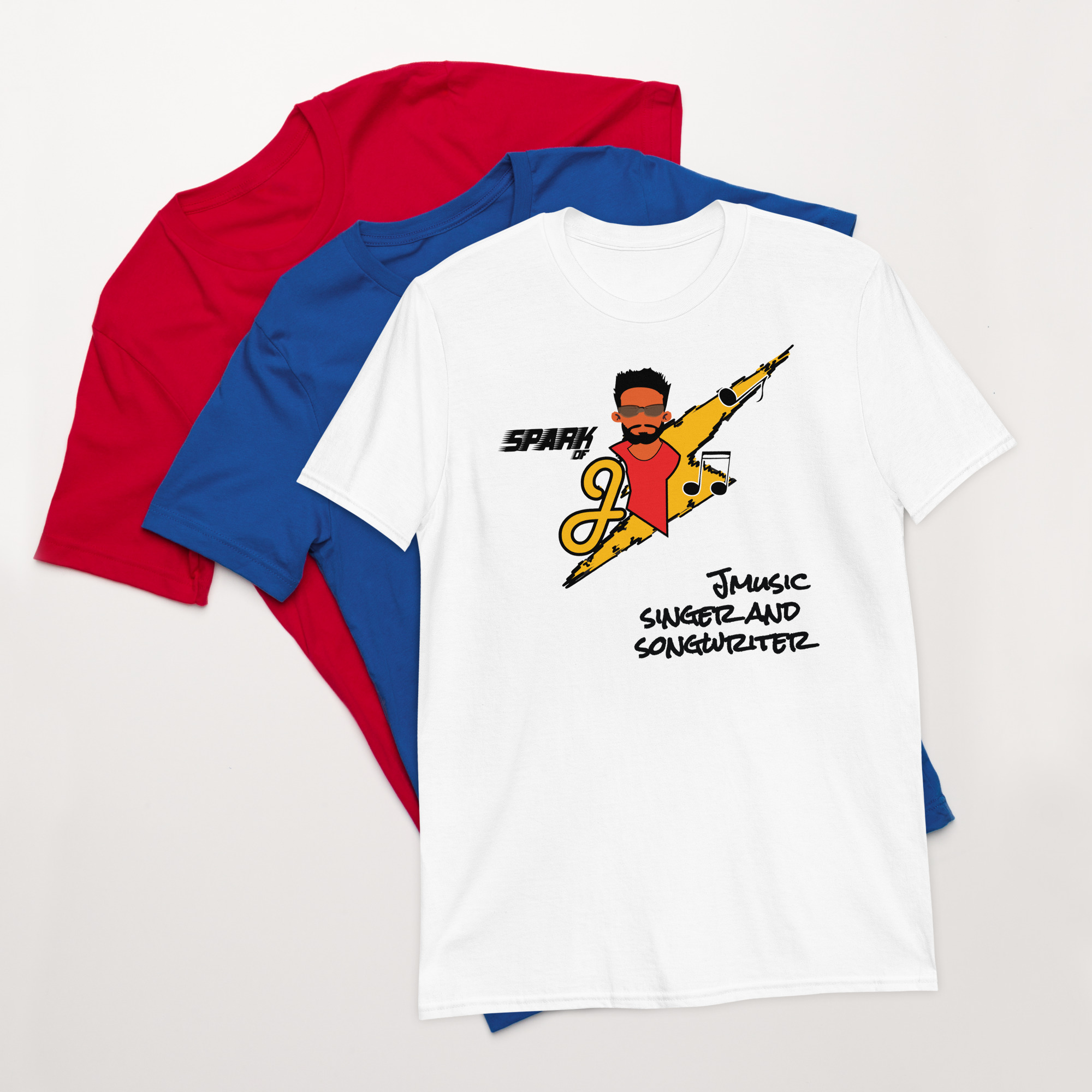 Spark of J branded White Tshirt Spark of J branded White Tshirt