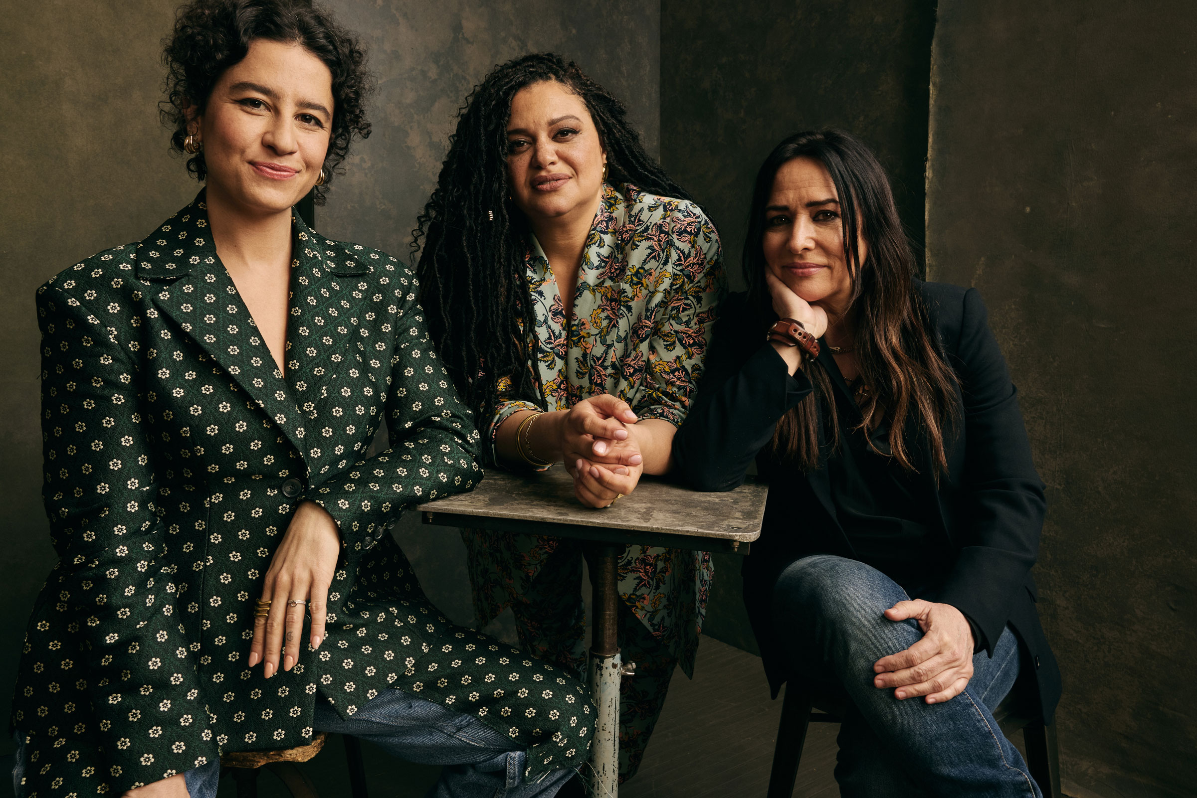 Ilana Glazer, Michelle Buteau, and Pamela Adlon from Babes pose for a portrait at SXSW in Austin, Texas, on March 9, 2024.