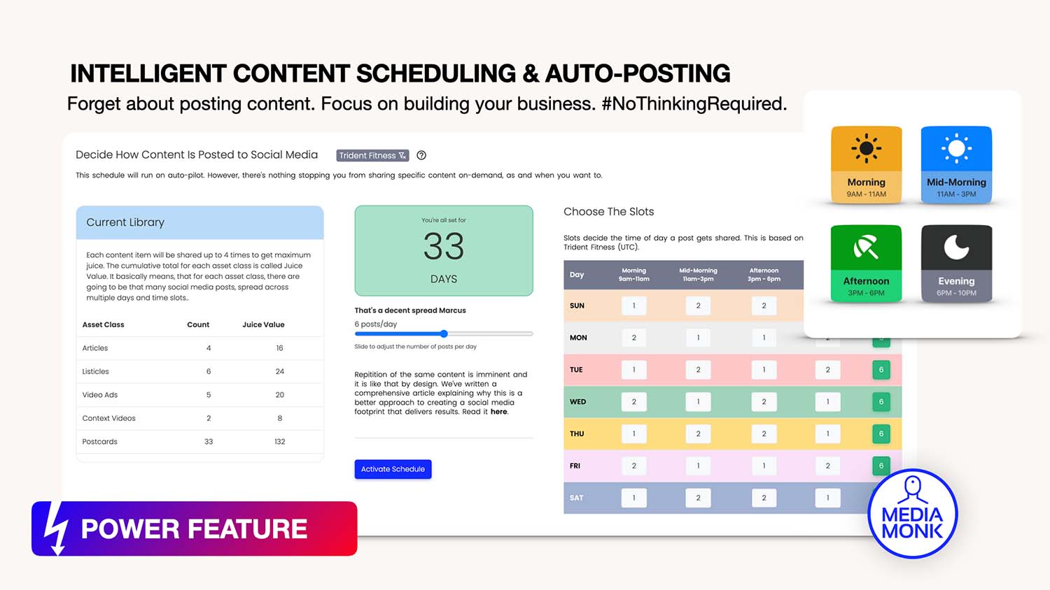 content scheduling social media auto posting