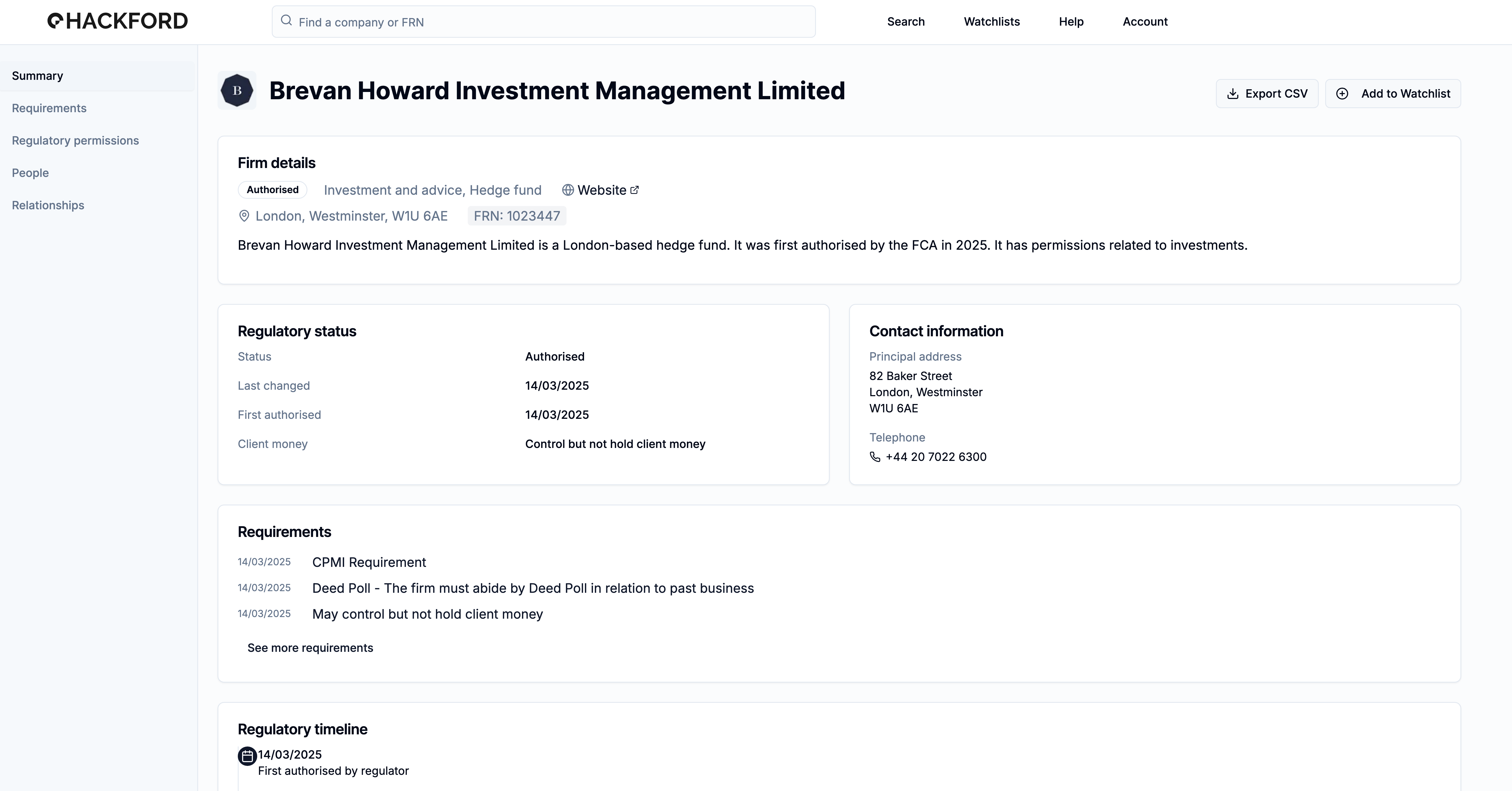 Hackford company profile