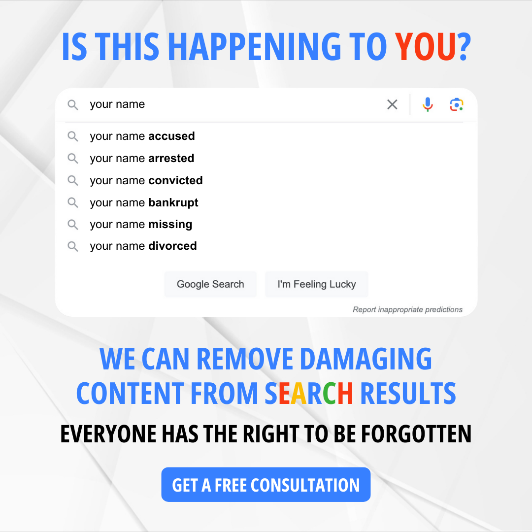 Remove Personal Information from Google
