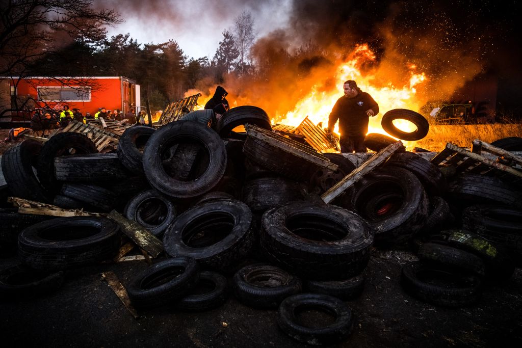 BELGIUM-NETHERLANDS-AGRICULTURE-PROTEST