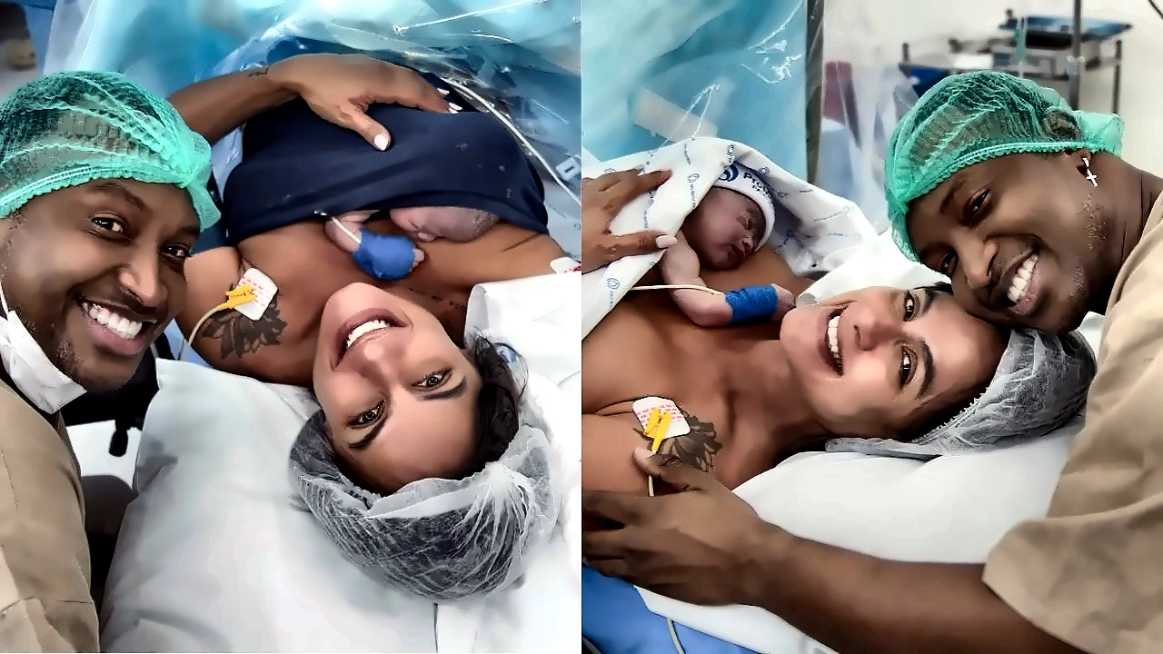 Nasce Bento, 1º filho de Thiaguinho e Carol Peixinho; veja fotos