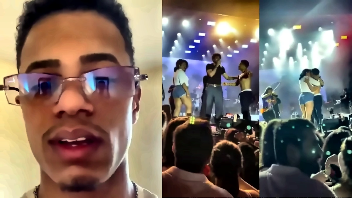 Fã que traiu a namorada no show de Nattan se pronuncia