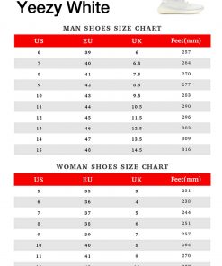 Yeezy Shoe Size Chart