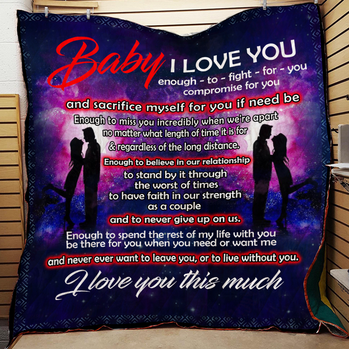 Baby I Love You Enough To Fight For You Quilt Bt Buzzazone