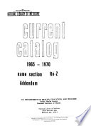 National Library of Medicine Current Catalog