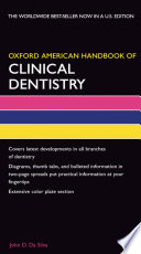 Oxford American Handbook of Clinical Dentistry