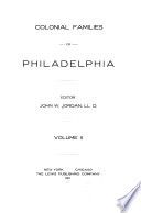 Colonial Families of Philadelphia