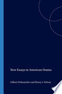 New Essays on American Drama