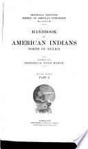 Handbook of American Indians North of Mexico: N-Z